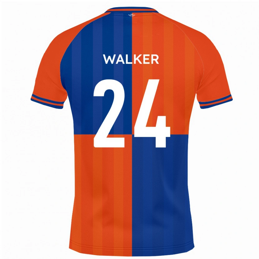 Danxen Heren Lewis Walker #24 Oranje Koningsblauw Thuisshirt Thuistenue 2025/26 T-Shirt België
