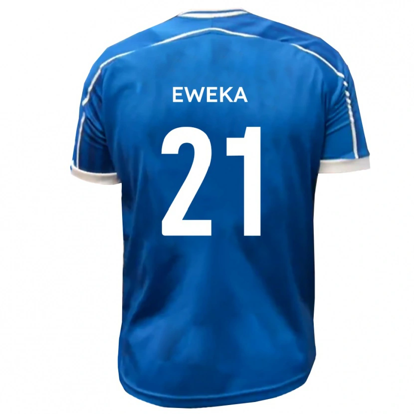 Danxen Heren Temi Eweka #21 Blauw Wit Thuisshirt Thuistenue 2025/26 T-Shirt België