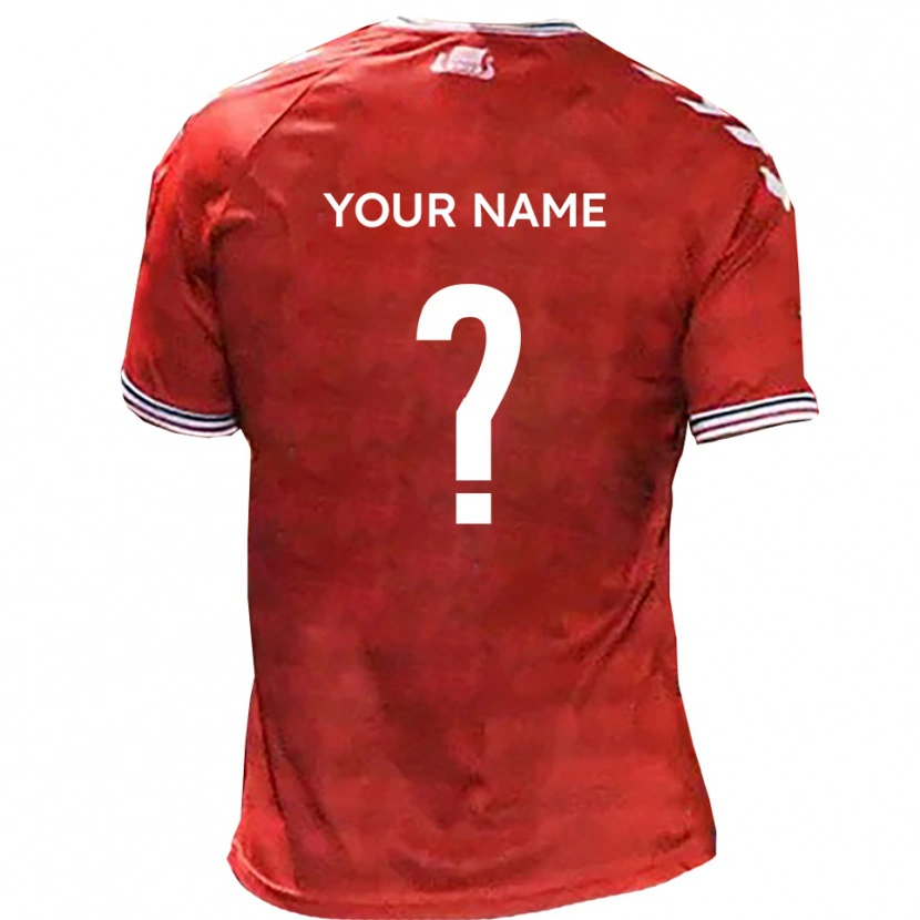 Danxen Heren Uw Naam #0 Rood Wit Thuisshirt Thuistenue 2025/26 T-Shirt België