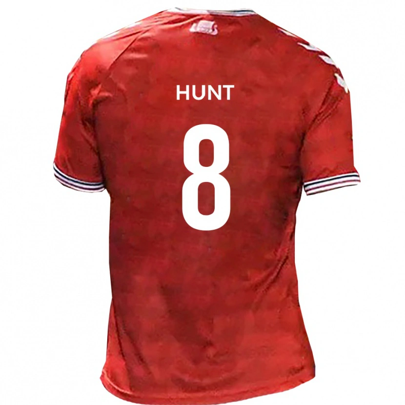 Danxen Heren Alex Hunt #8 Rood Wit Thuisshirt Thuistenue 2025/26 T-Shirt België