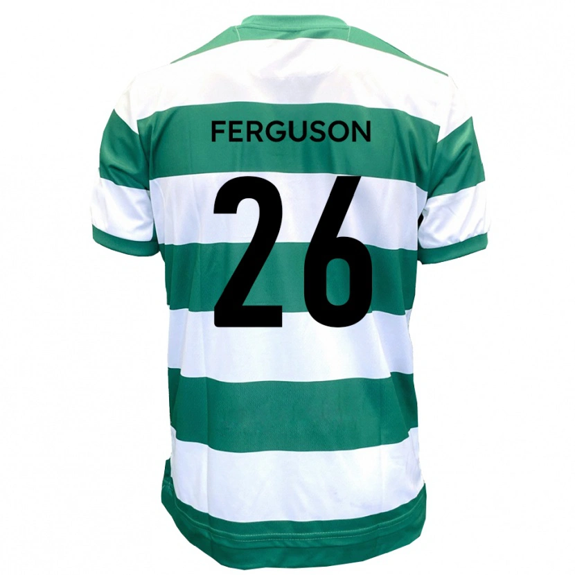 Danxen Heren Kyle Ferguson #26 Groen Wit Thuisshirt Thuistenue 2025/26 T-Shirt België