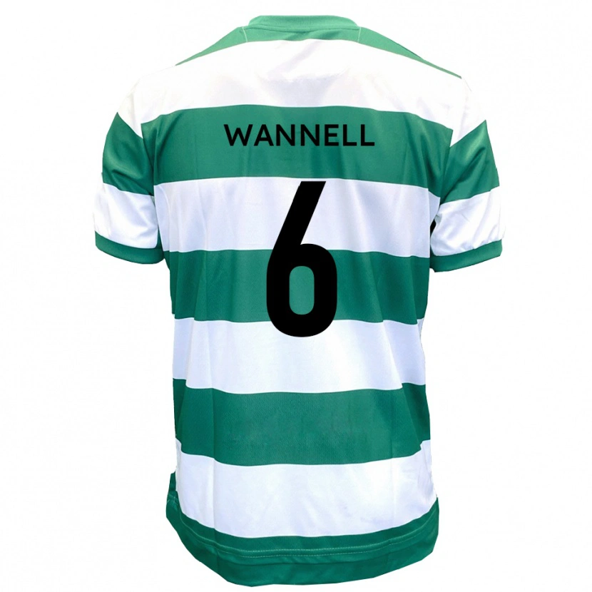 Danxen Heren Jake Wannell #6 Groen Wit Thuisshirt Thuistenue 2025/26 T-Shirt België