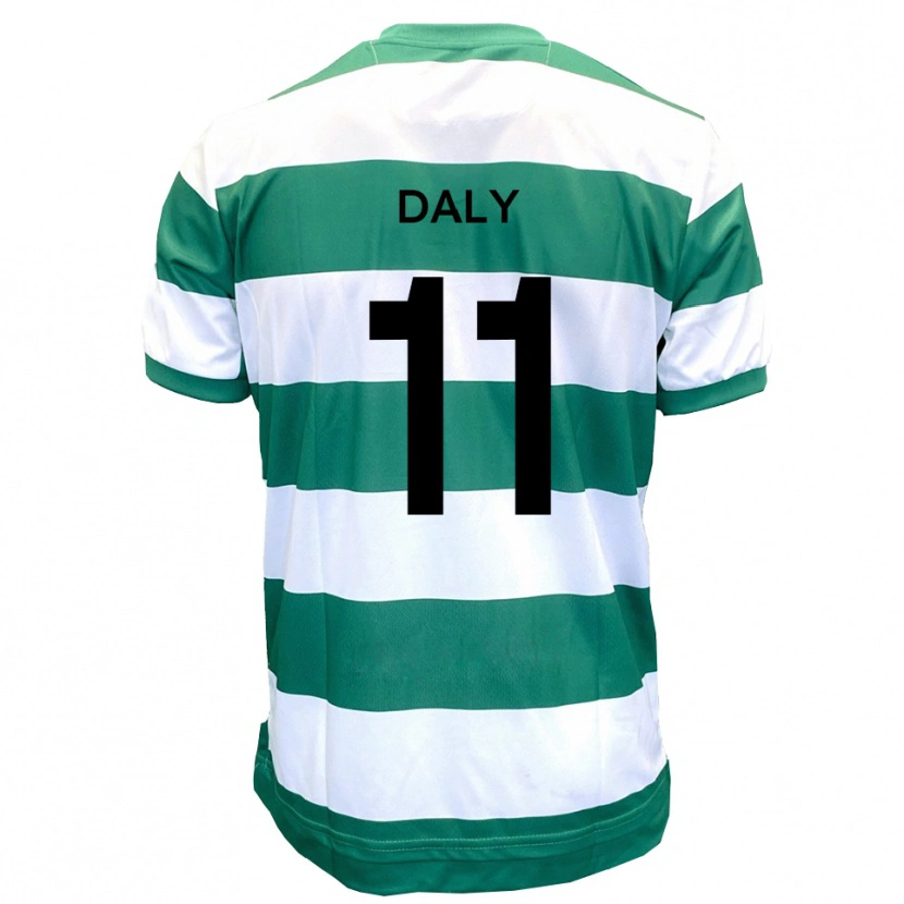 Danxen Heren James Daly #11 Groen Wit Thuisshirt Thuistenue 2025/26 T-Shirt België