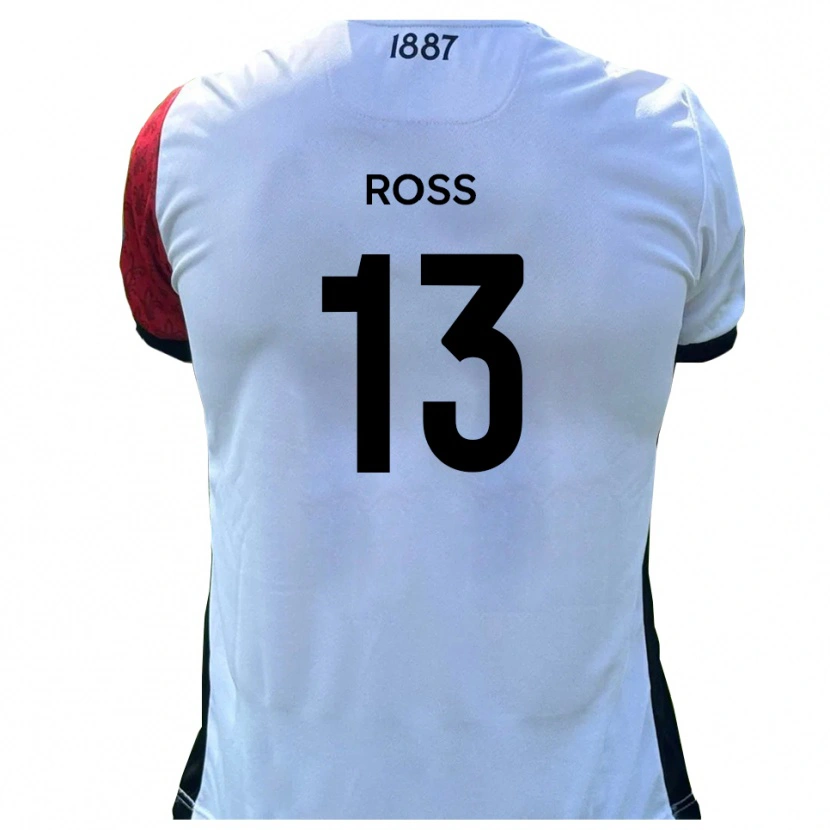 Danxen Heren Craig Ross #13 Rood Wit Thuisshirt Thuistenue 2025/26 T-Shirt België