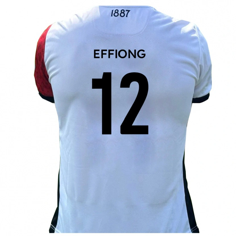 Danxen Heren Inih Effiong #12 Rood Wit Thuisshirt Thuistenue 2025/26 T-Shirt België