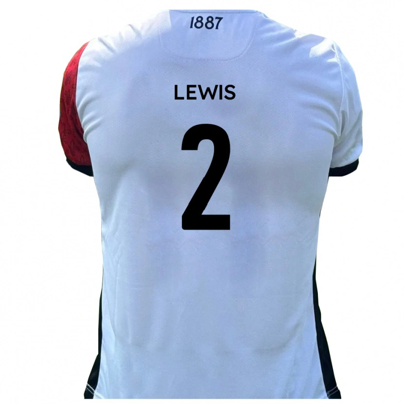 Danxen Heren Jack Lewis #2 Rood Wit Thuisshirt Thuistenue 2025/26 T-Shirt België