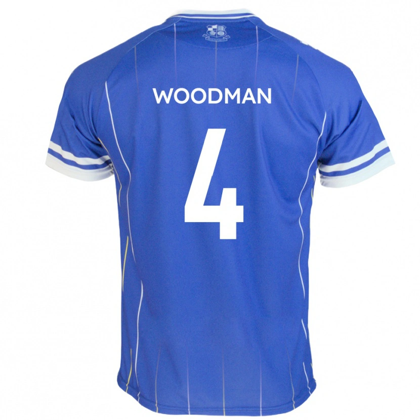 Danxen Heren Deon Woodman #4 Koningsblauw Thuisshirt Thuistenue 2025/26 T-Shirt België