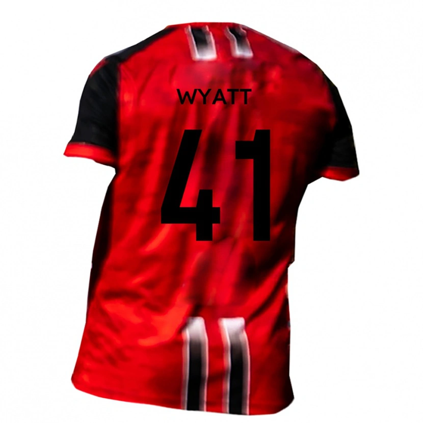 Danxen Heren Reuben Wyatt #41 Rood Zwart Thuisshirt Thuistenue 2025/26 T-Shirt België