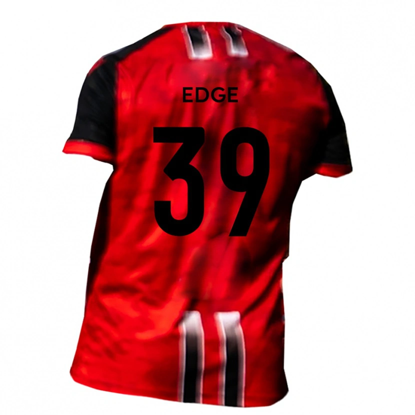 Danxen Heren Charlie Edge #39 Rood Zwart Thuisshirt Thuistenue 2025/26 T-Shirt België