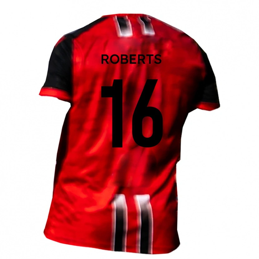 Danxen Heren Tyler Roberts #16 Rood Zwart Thuisshirt Thuistenue 2025/26 T-Shirt België