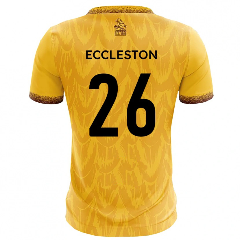 Danxen Heren Junior Eccleston #26 Geel Bruin Thuisshirt Thuistenue 2025/26 T-Shirt België