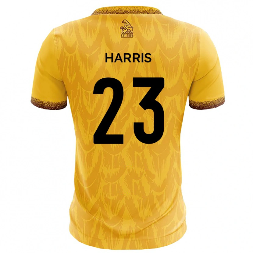 Danxen Heren Jayden Harris #23 Geel Bruin Thuisshirt Thuistenue 2025/26 T-Shirt België