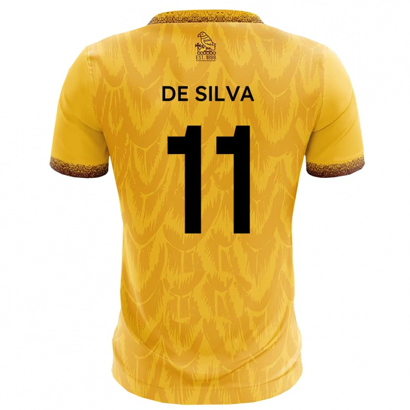 Danxen Heren Dillon De Silva #11 Geel Bruin Thuisshirt Thuistenue 2025/26 T-Shirt België