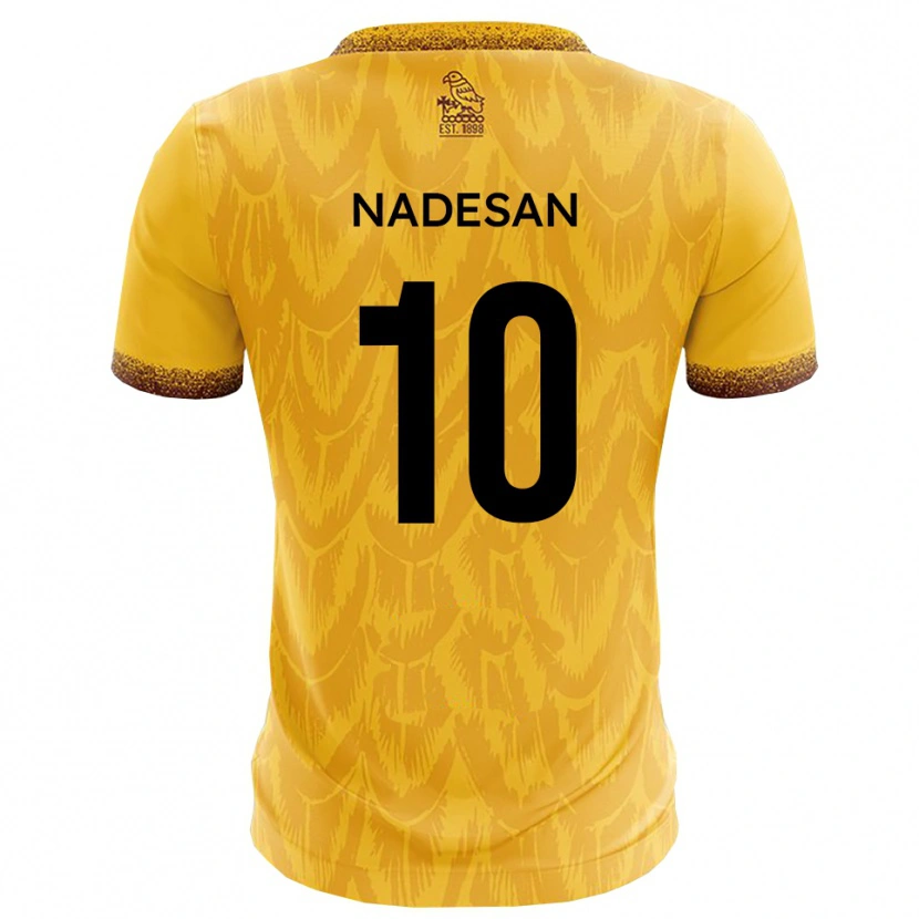 Danxen Heren Ashley Nadesan #10 Geel Bruin Thuisshirt Thuistenue 2025/26 T-Shirt België
