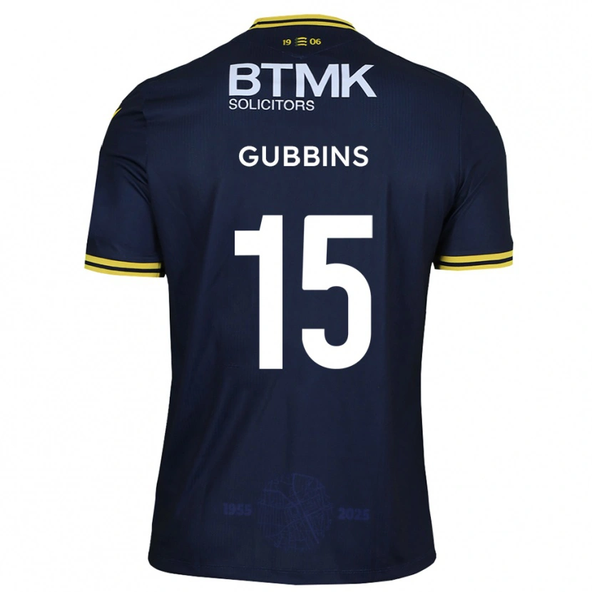 Danxen Heren Joe Gubbins #15 Marine Geel Thuisshirt Thuistenue 2025/26 T-Shirt België