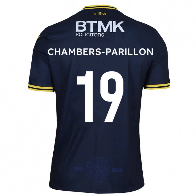 Danxen Heren Leon Chambers-Parillon #19 Marine Geel Thuisshirt Thuistenue 2025/26 T-Shirt België