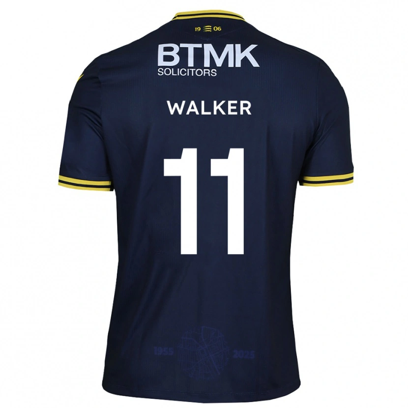 Danxen Heren Josh Walker #11 Marine Geel Thuisshirt Thuistenue 2025/26 T-Shirt België