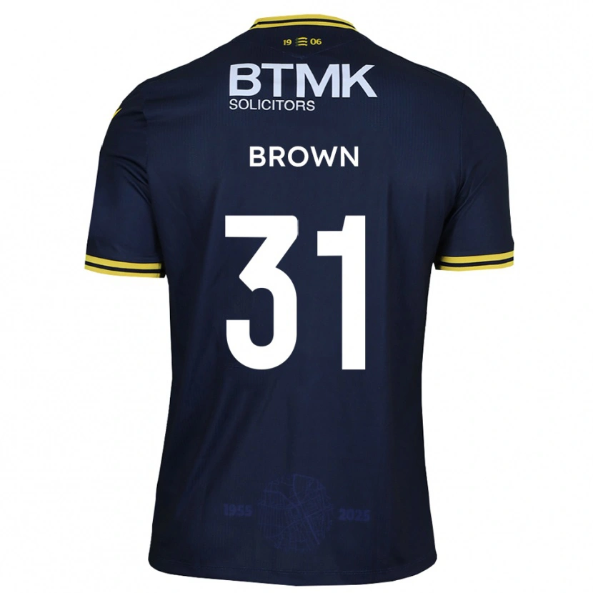 Danxen Heren Charlie Brown #31 Marine Geel Thuisshirt Thuistenue 2025/26 T-Shirt België