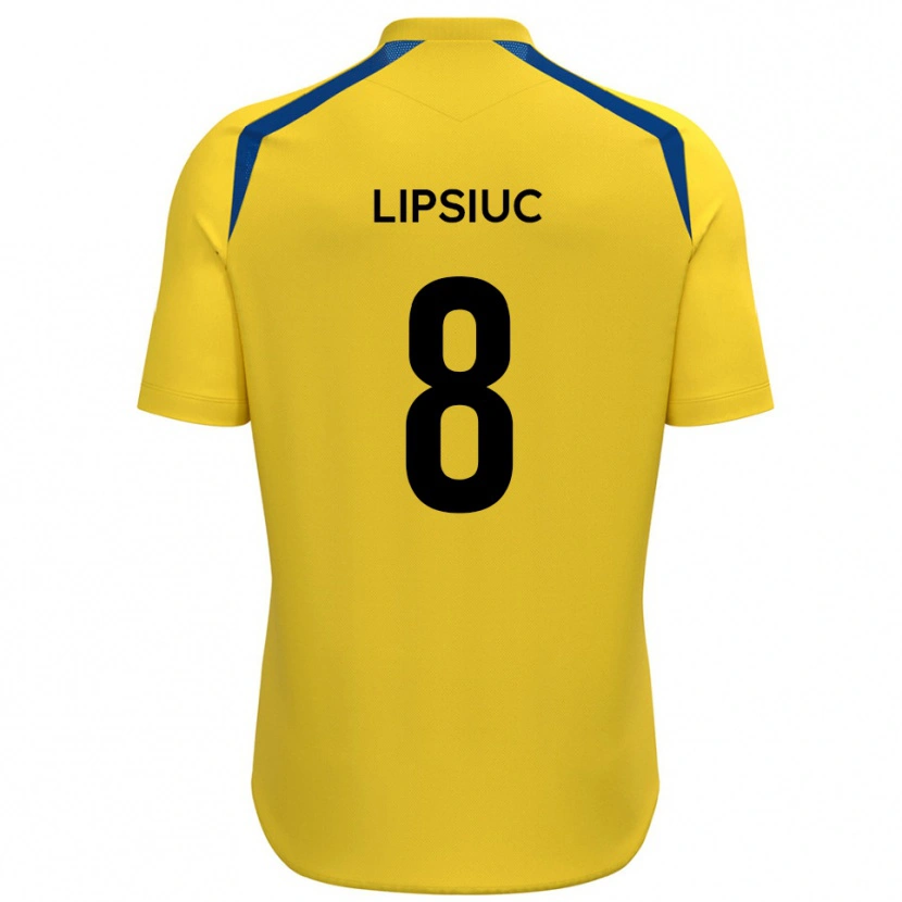 Danxen Heren Darius Lipsiuc #8 Geel Blauw Thuisshirt Thuistenue 2025/26 T-Shirt België