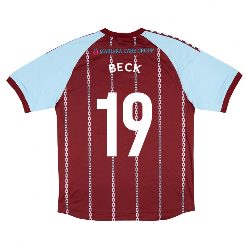 Danxen Heren Mark Beck #19 Hemelsblauw Roest Rood Thuisshirt Thuistenue 2025/26 T-Shirt België