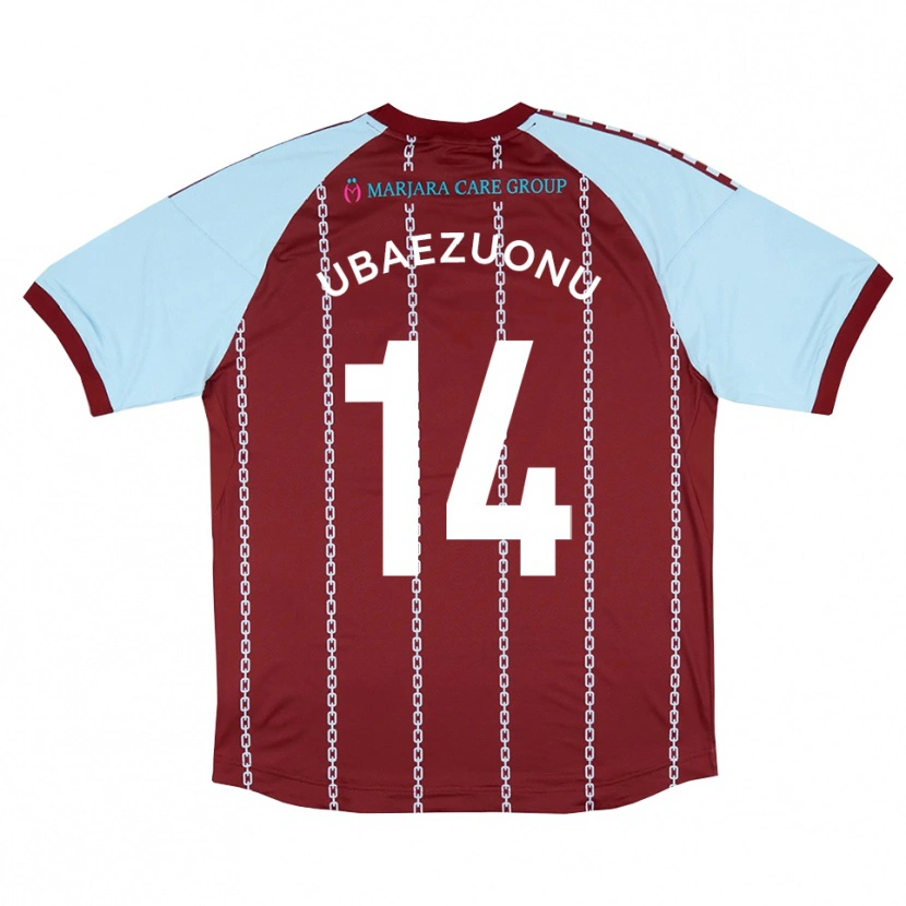 Danxen Heren Carlton Ubaezuonu #14 Hemelsblauw Roest Rood Thuisshirt Thuistenue 2025/26 T-Shirt België