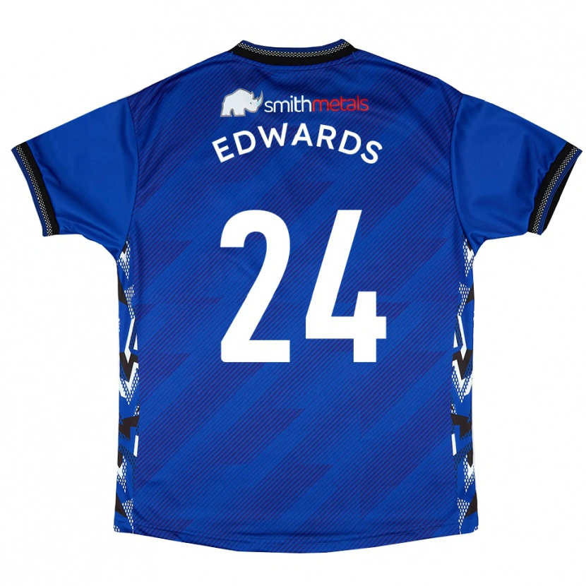 Danxen Heren Corey Edwards #24 Blauw Wit Thuisshirt Thuistenue 2025/26 T-Shirt België