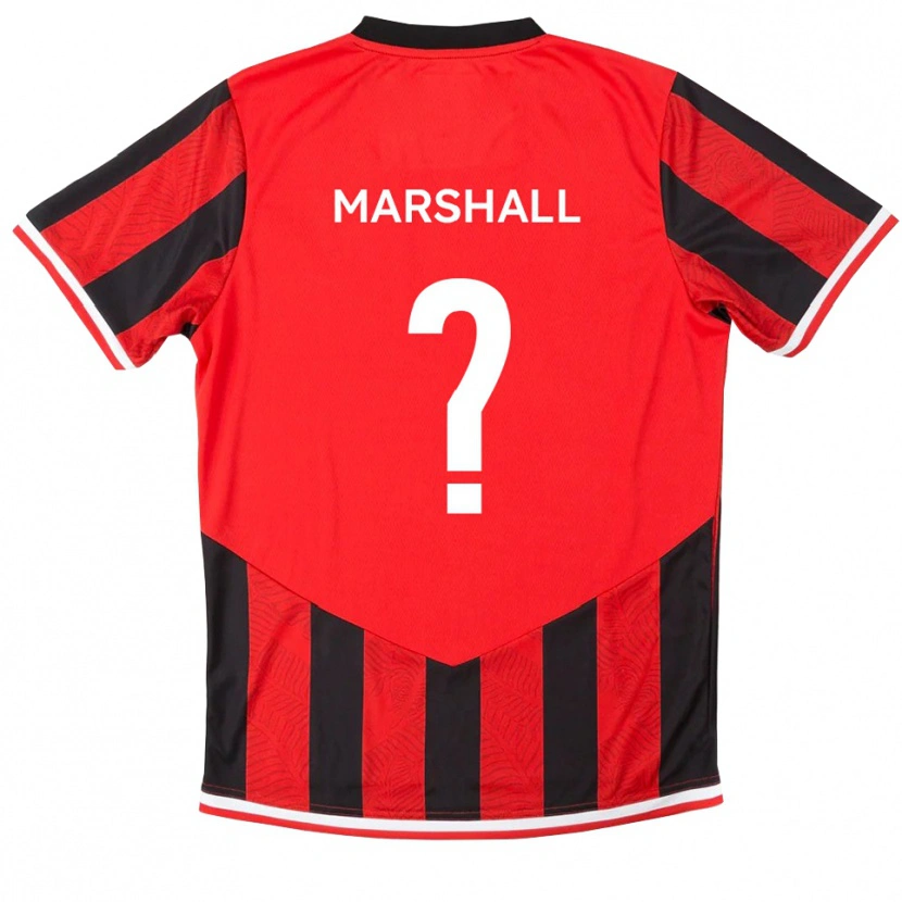 Danxen Heren Daisy Marshall #0 Rood Zwart Thuisshirt Thuistenue 2025/26 T-Shirt België