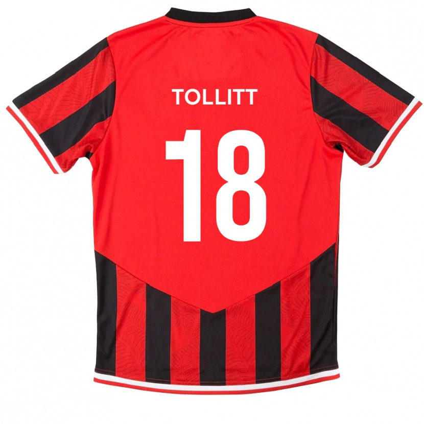 Danxen Heren Ben Tollitt #18 Rood Zwart Thuisshirt Thuistenue 2025/26 T-Shirt België