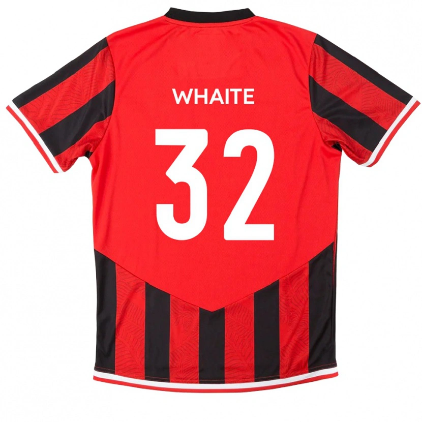 Danxen Heren Billy Whaite #32 Rood Zwart Thuisshirt Thuistenue 2025/26 T-Shirt België
