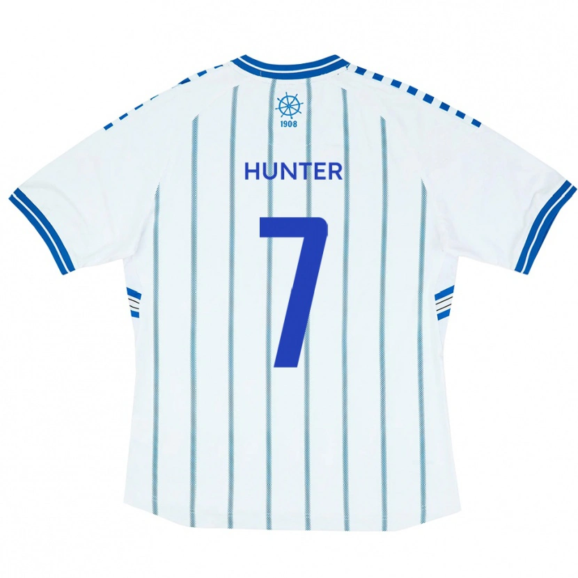 Danxen Heren Jack Hunter #7 Wit Blauw Thuisshirt Thuistenue 2025/26 T-Shirt België