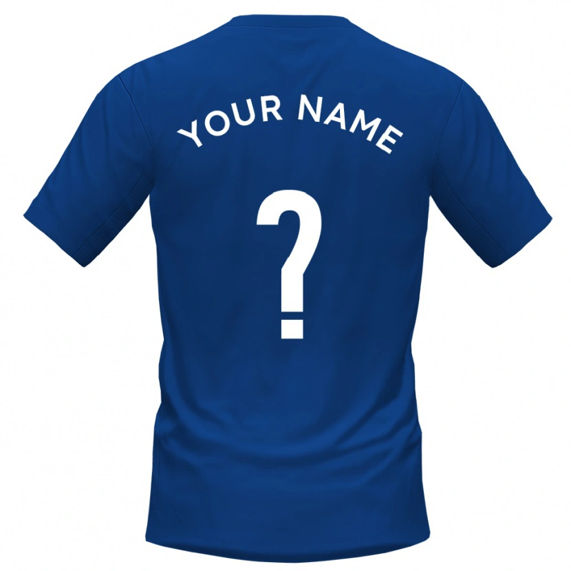 Danxen Heren Uw Naam #0 Blauw Wit Thuisshirt Thuistenue 2025/26 T-Shirt België