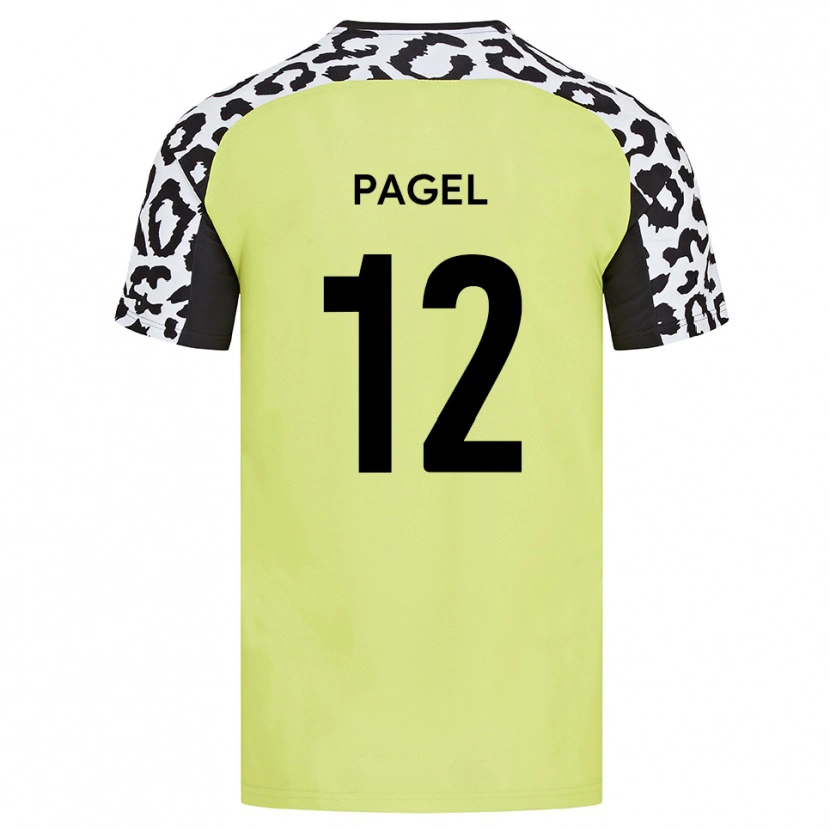 Danxen Heren Fiachra Pagel #12 Fluorescerend Geel Thuisshirt Thuistenue 2025/26 T-Shirt België