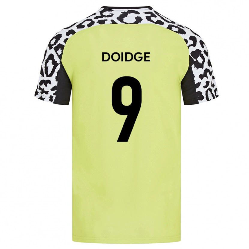 Danxen Heren Christian Doidge #9 Fluorescerend Geel Thuisshirt Thuistenue 2025/26 T-Shirt België
