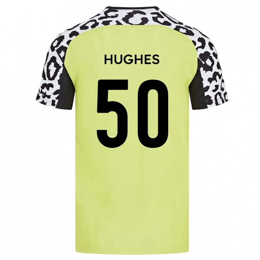 Danxen Heren Isaac Hughes #50 Fluorescerend Geel Thuisshirt Thuistenue 2025/26 T-Shirt België