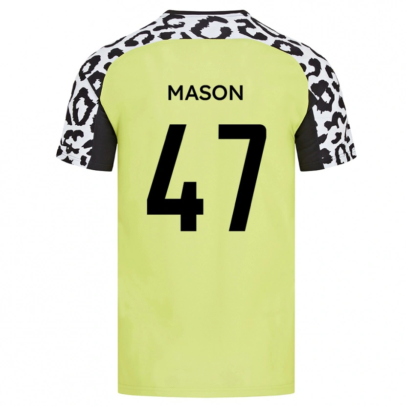 Danxen Heren Preston Mason #47 Fluorescerend Geel Thuisshirt Thuistenue 2025/26 T-Shirt België
