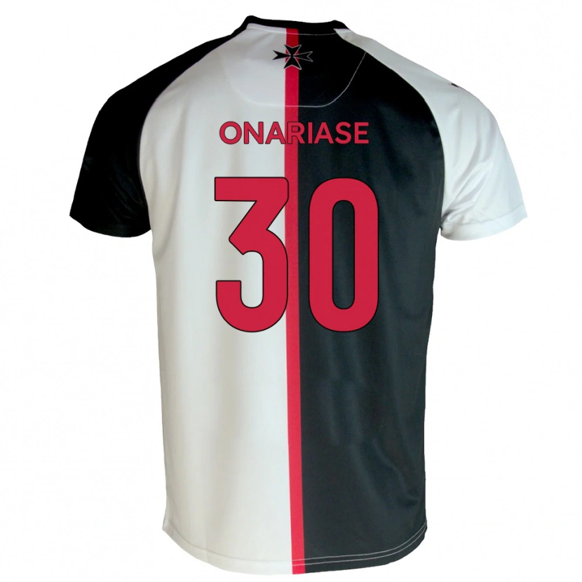 Danxen Heren Emmanuel Onariase #30 Wit Zwart Thuisshirt Thuistenue 2025/26 T-Shirt België