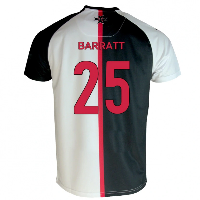 Danxen Heren Sam Barratt #25 Wit Zwart Thuisshirt Thuistenue 2025/26 T-Shirt België