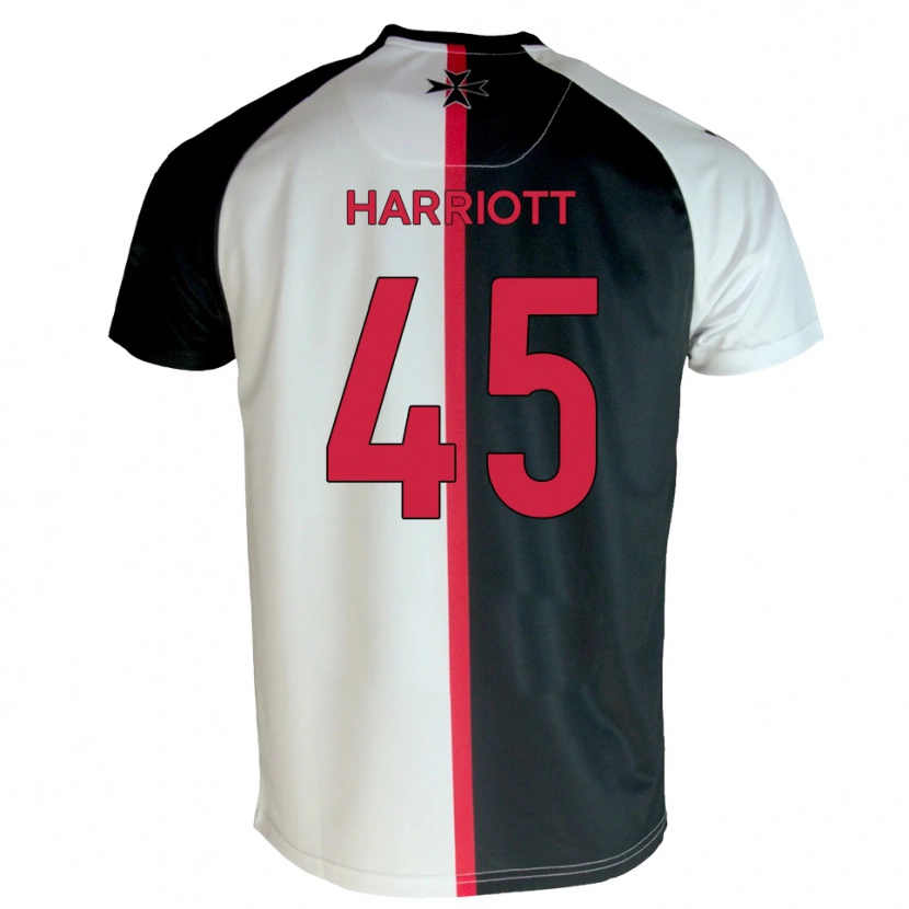 Danxen Heren Callum Harriott #45 Wit Zwart Thuisshirt Thuistenue 2025/26 T-Shirt België