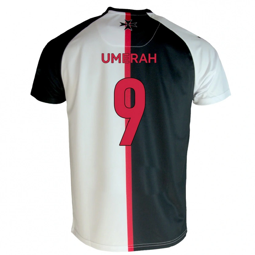 Danxen Heren Josh Umerah #9 Wit Zwart Thuisshirt Thuistenue 2025/26 T-Shirt België