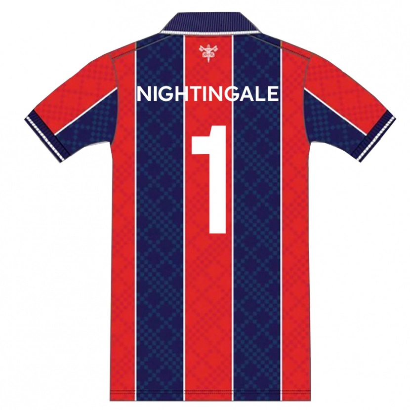 Danxen Heren Ben Nightingale #1 Rood Marine Thuisshirt Thuistenue 2025/26 T-Shirt België