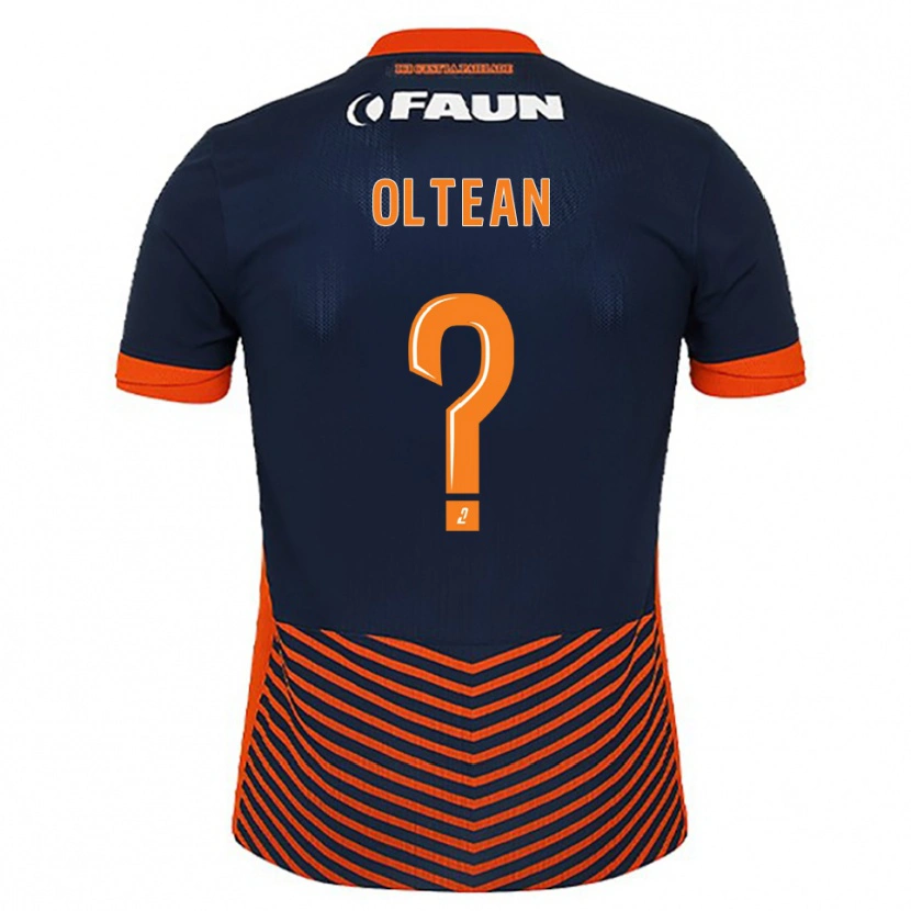 Danxen Heren David Oltean #0 Middernachtblauw Oranje Thuisshirt Thuistenue 2025/26 T-Shirt België