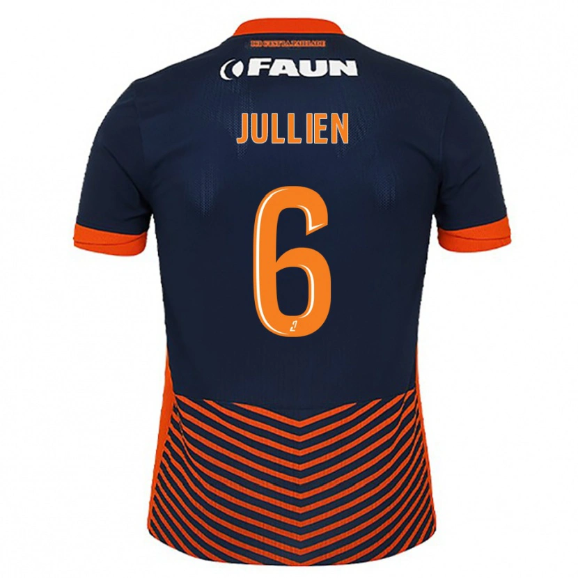 Danxen Heren Christopher Jullien #6 Middernachtblauw Oranje Thuisshirt Thuistenue 2025/26 T-Shirt België