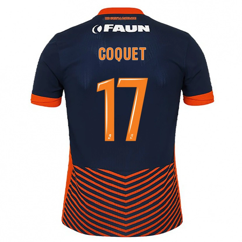 Danxen Heren Judith Coquet #17 Middernachtblauw Oranje Thuisshirt Thuistenue 2025/26 T-Shirt België