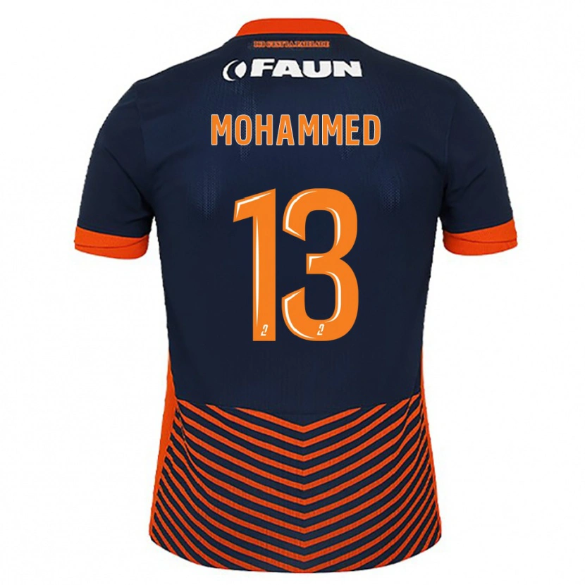 Danxen Heren Teymour Mohammed #13 Middernachtblauw Oranje Thuisshirt Thuistenue 2025/26 T-Shirt België