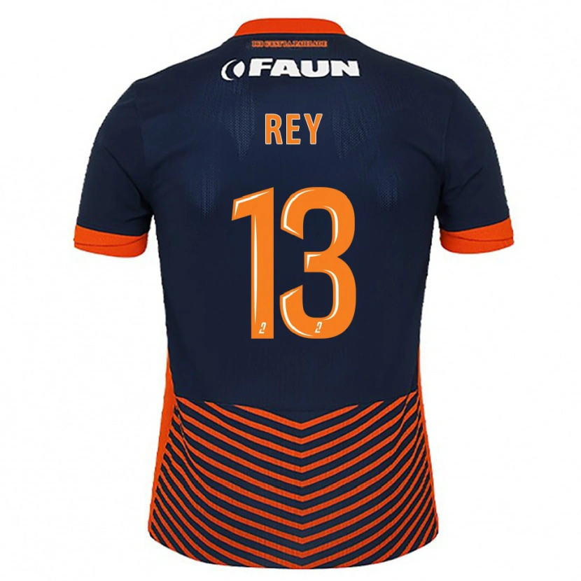 Danxen Heren Ruben Rey #13 Middernachtblauw Oranje Thuisshirt Thuistenue 2025/26 T-Shirt België