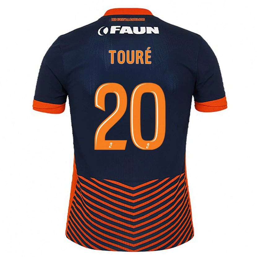 Danxen Heren Birama Touré #20 Middernachtblauw Oranje Thuisshirt Thuistenue 2025/26 T-Shirt België
