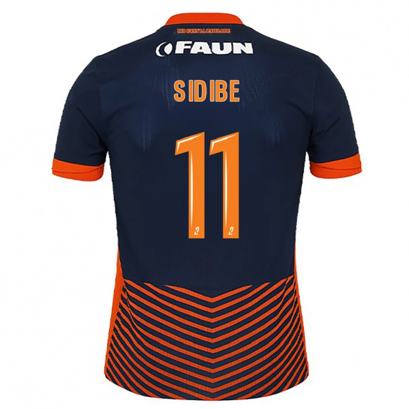 Danxen Heren Yannick Sidibé #11 Middernachtblauw Oranje Thuisshirt Thuistenue 2025/26 T-Shirt België