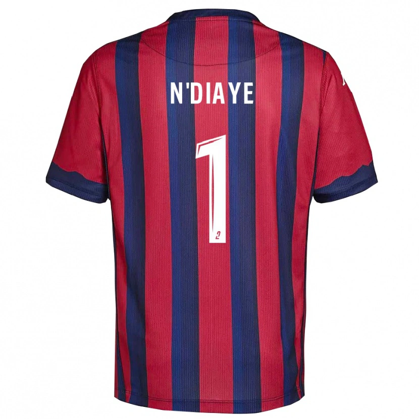 Danxen Heren Massamba N'diaye #1 Bourgondisch Marine Thuisshirt Thuistenue 2025/26 T-Shirt België