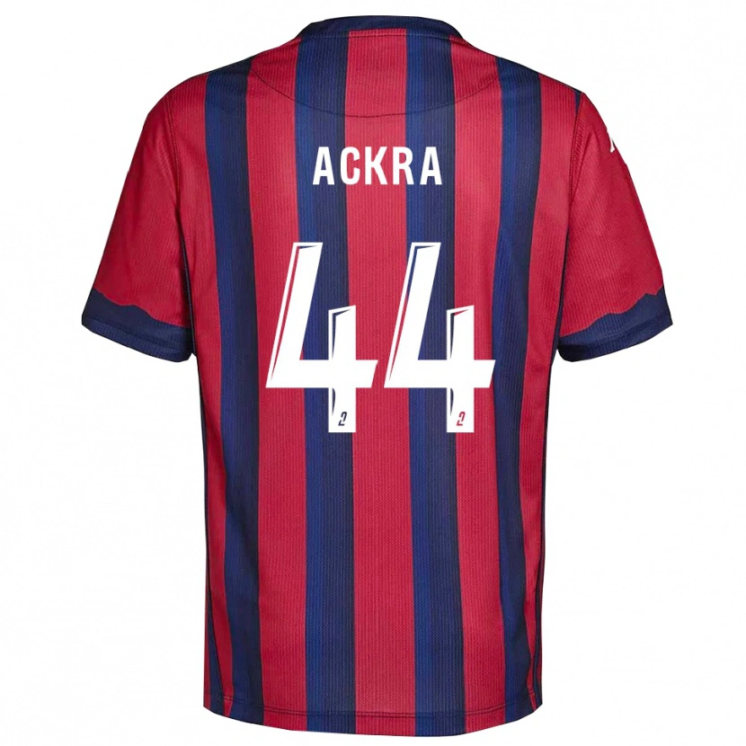 Danxen Heren Allan Ackra #44 Bourgondisch Marine Thuisshirt Thuistenue 2025/26 T-Shirt België