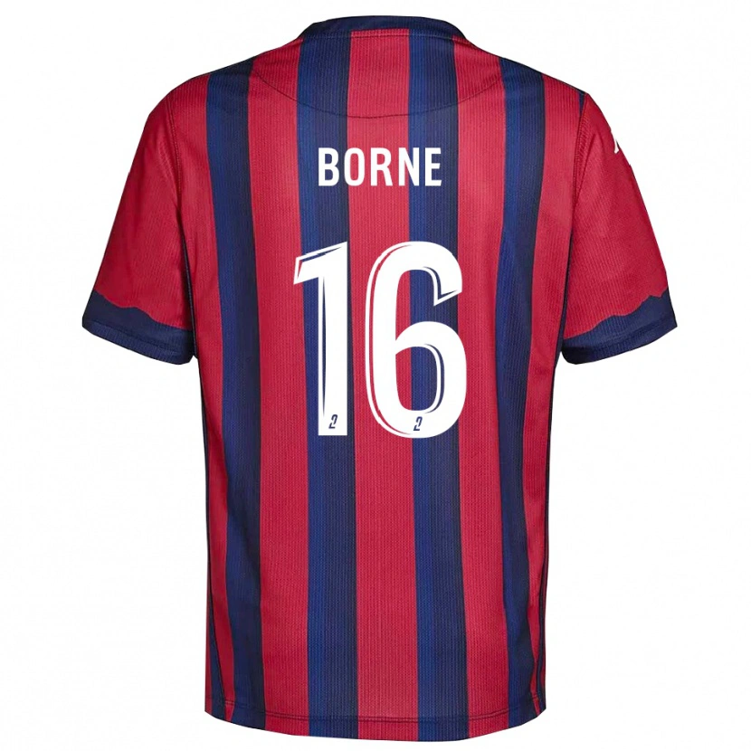 Danxen Heren Théo Borne #16 Bourgondisch Marine Thuisshirt Thuistenue 2025/26 T-Shirt België